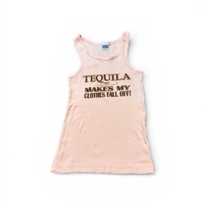 •	Pink Tequila Graphic Tank Top